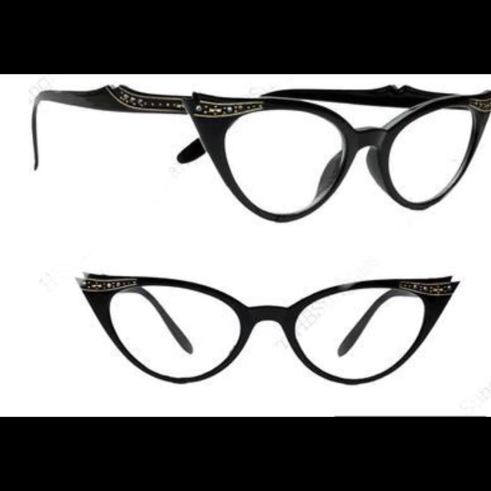 Vintage librarian clear eyeglasses